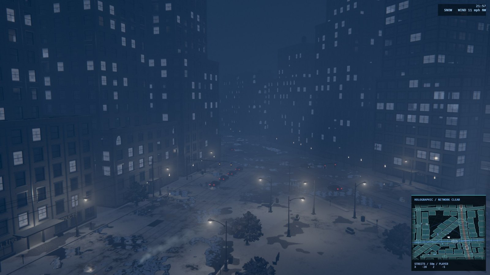 Actual native prototype city skyline